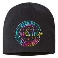 Warning Trip In Progress Trip Vacation Tie Dye Sustainable Beanie