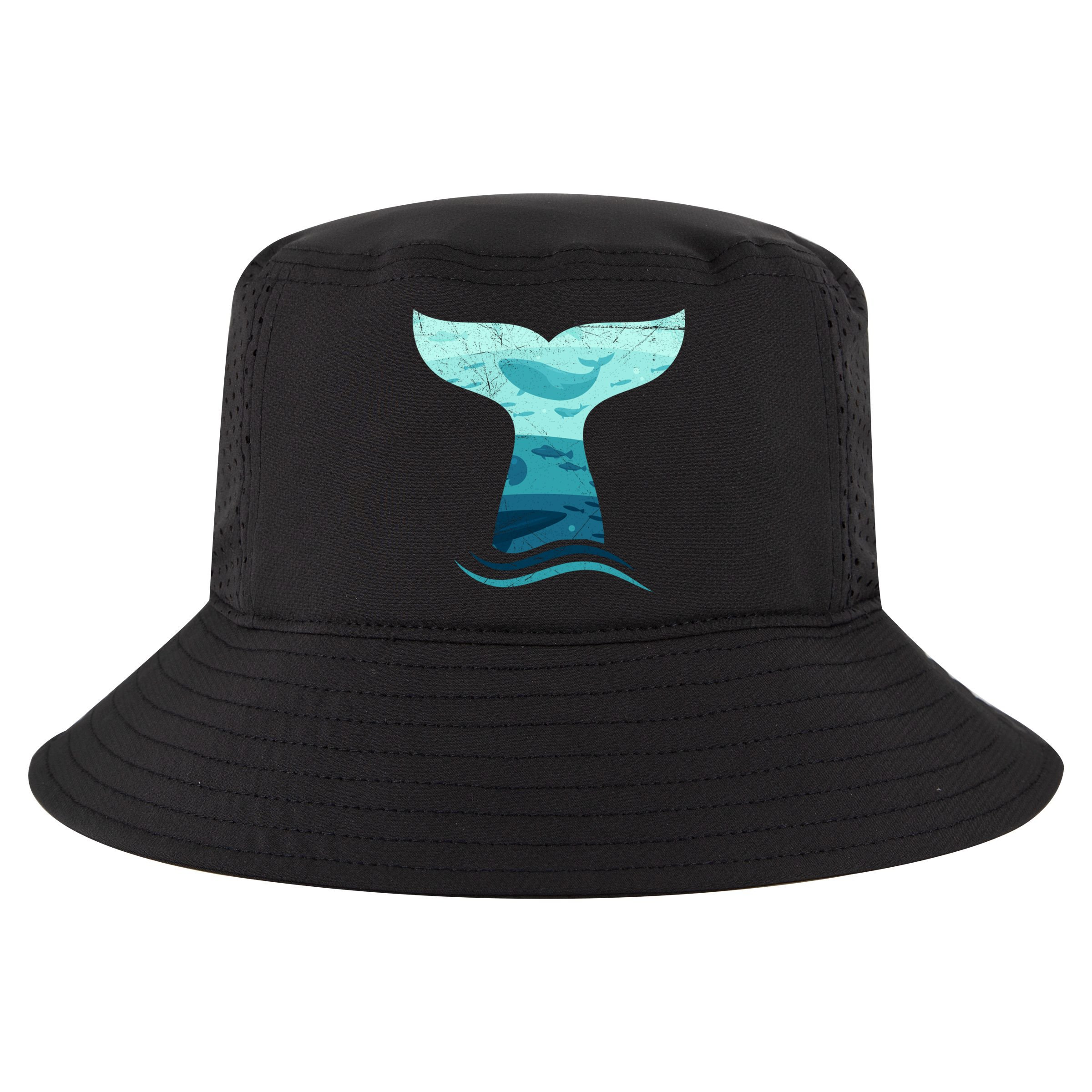 Whale Tail In Waves Orca Ocean Cute Gift Cool Comfort Performance Bucket Hat