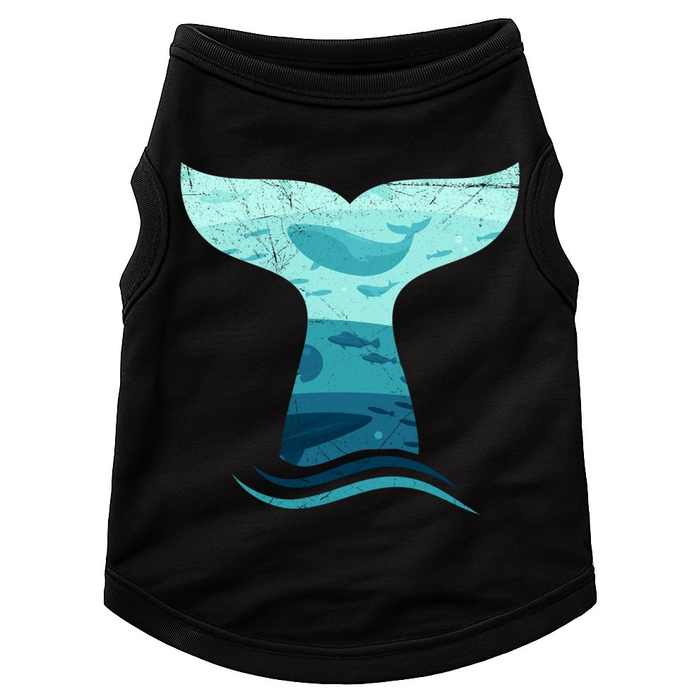 Whale Tail In Waves Orca Ocean Cute Gift Doggie Tank