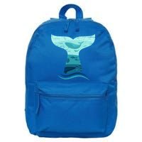Whale Tail In Waves Orca Ocean Cute Gift 16 in Basic Backpack