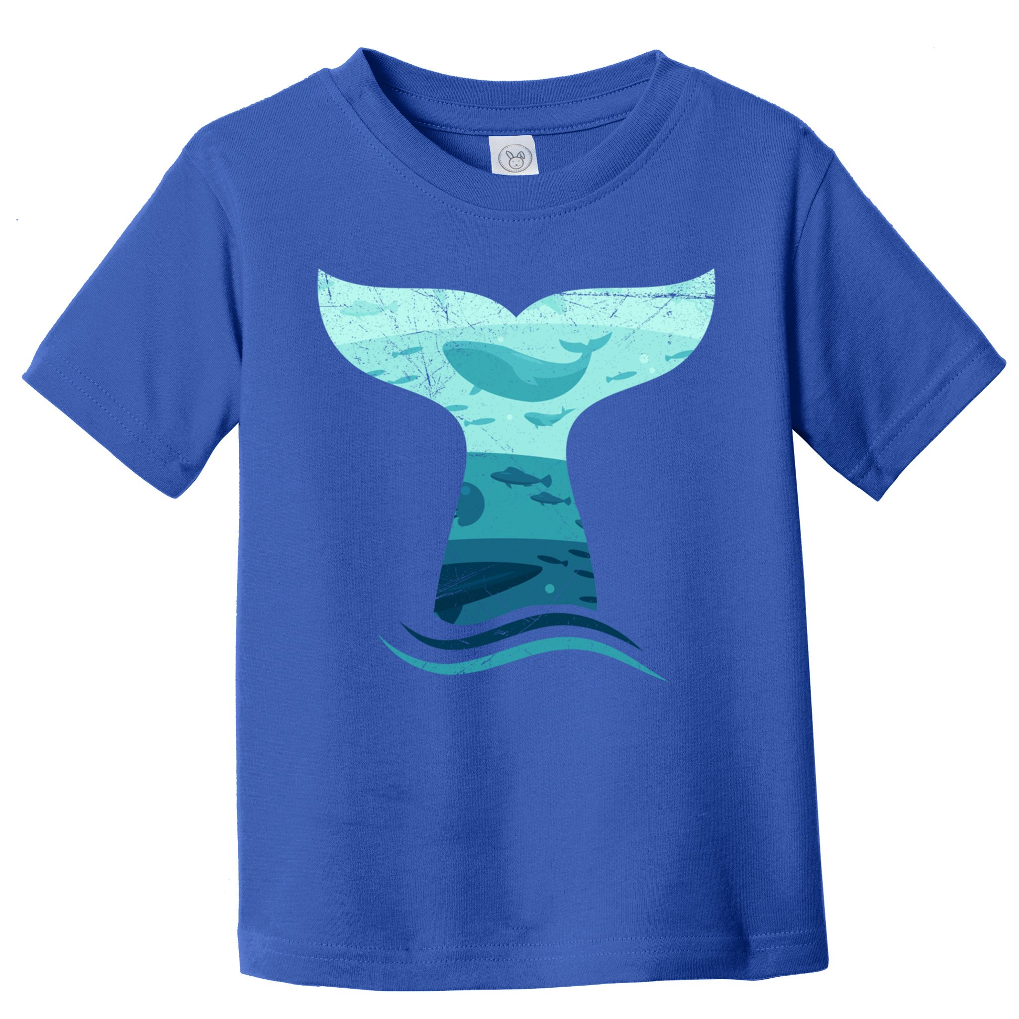 Whale Tail In Waves Orca Ocean Cute Gift Toddler T-Shirt