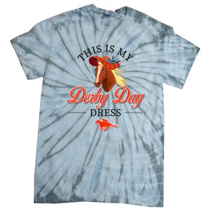 Womens This Is My Derby Day Horseshoe Kentucky For Women Tie-Dye T-Shirt