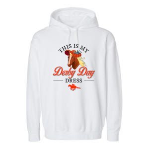 Womens This Is My Derby Day Horseshoe Kentucky For Women Garment-Dyed Fleece Hoodie