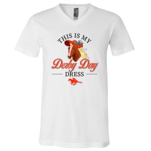 Womens This Is My Derby Day Horseshoe Kentucky For Women V-Neck T-Shirt