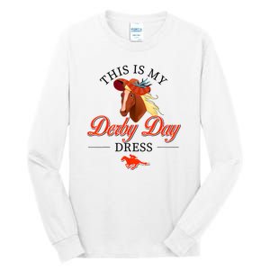 Womens This Is My Derby Day Horseshoe Kentucky For Women Tall Long Sleeve T-Shirt