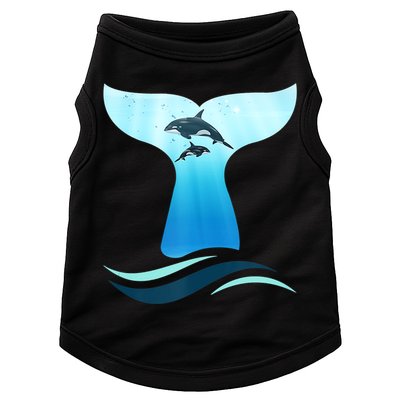 Whale Tail In Waves Orcas Underwater Ocean Doggie Tank