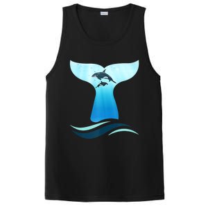 Whale Tail In Waves Orcas Underwater Ocean PosiCharge Competitor Tank