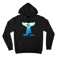 Whale Tail In Waves Orcas Underwater Ocean Tall Hoodie