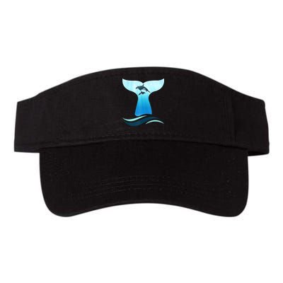 Whale Tail In Waves Orcas Underwater Ocean Visor