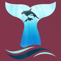 Whale Tail In Waves Orcas Underwater Ocean 16oz Travel Tumbler