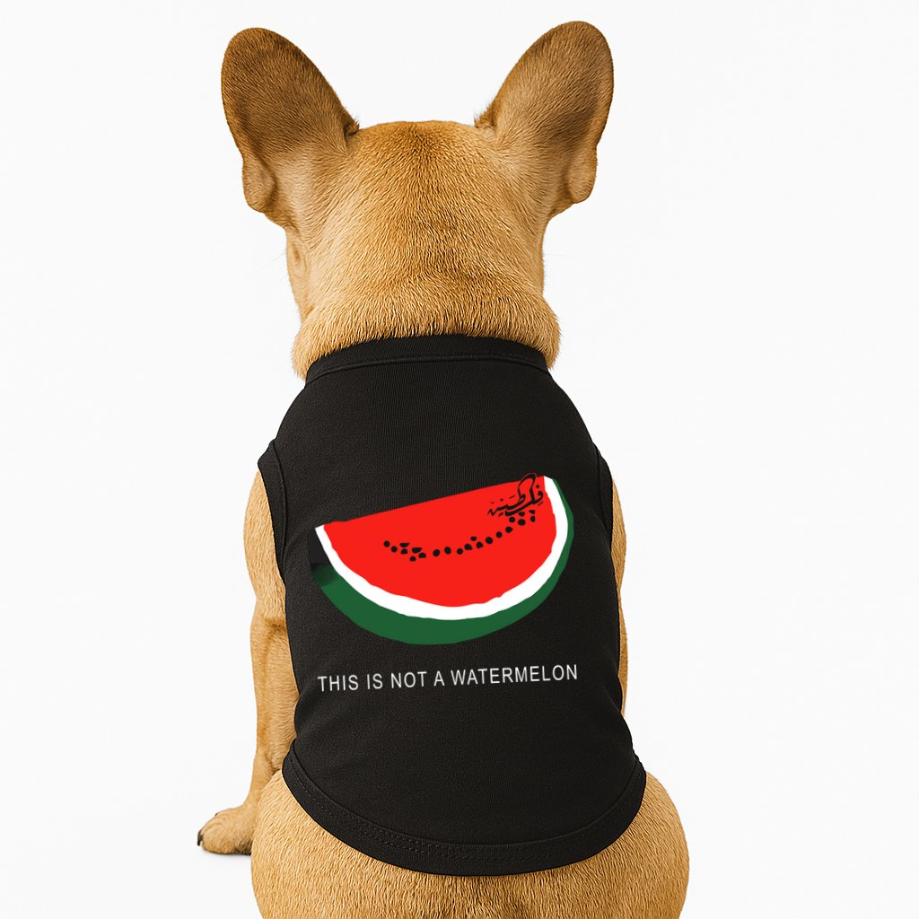 Watermelon This Is Not A Watermelon Palestine Collection Doggie Tank