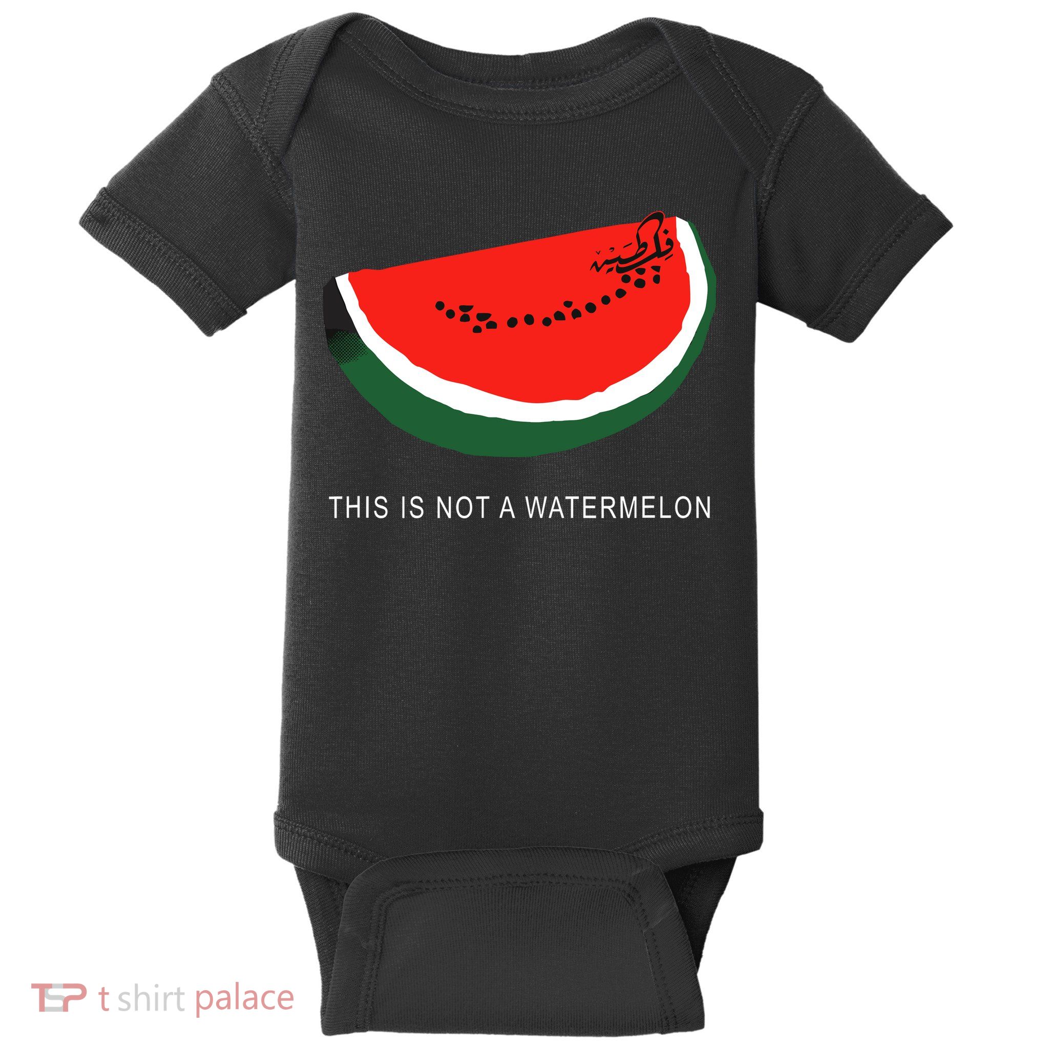 Watermelon This Is Not A Watermelon Palestine Collection Baby Bodysuit