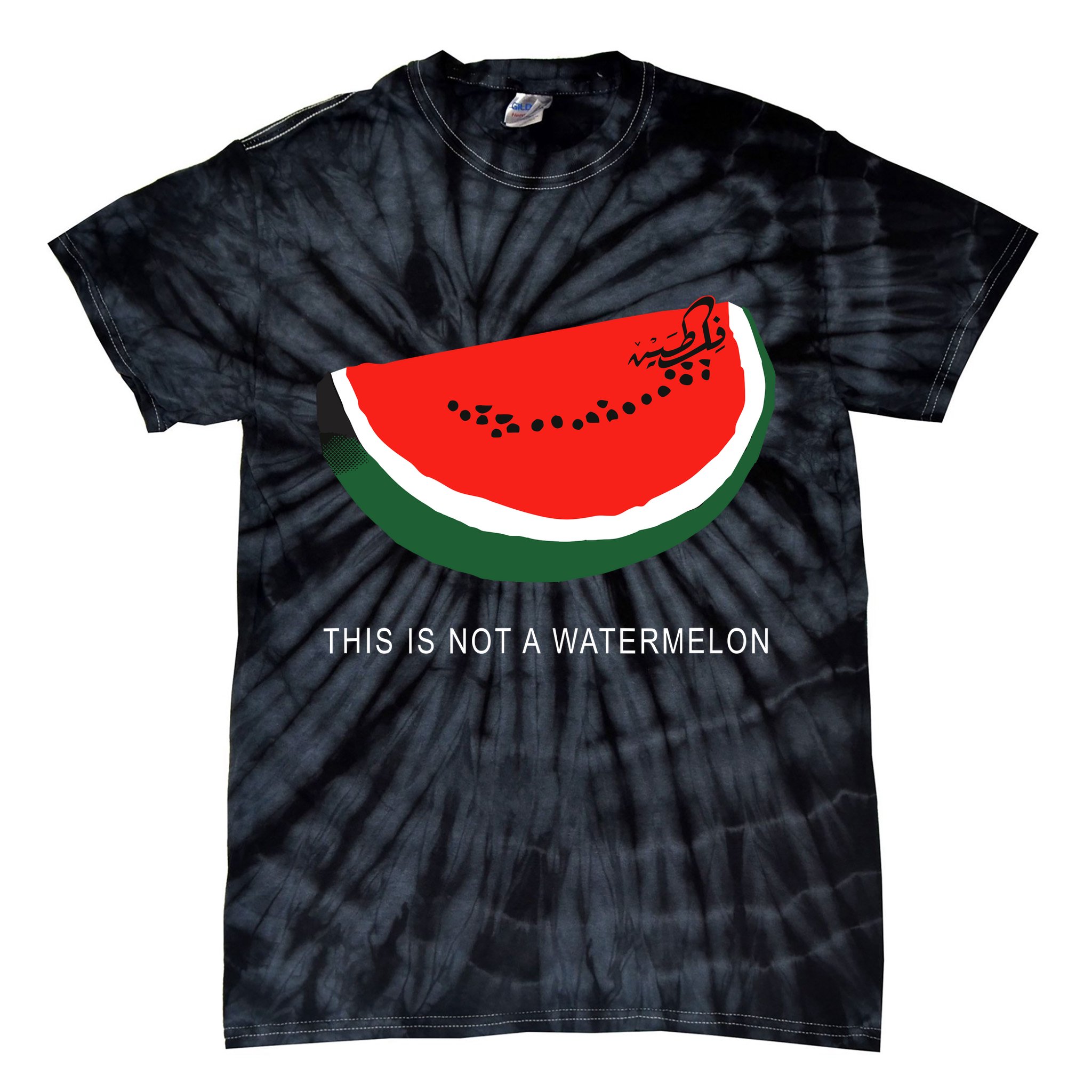 Watermelon This Is Not A Watermelon Palestine Collection Tie-Dye T-Shirt