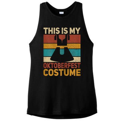 Womens This Is My Oktoberfest Costume Women German Dirndl Outfit Ladies PosiCharge Tri-Blend Wicking Tank