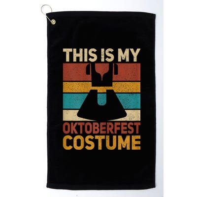 Womens This Is My Oktoberfest Costume Women German Dirndl Outfit Platinum Collection Golf Towel