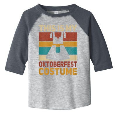 Womens This Is My Oktoberfest Costume Women German Dirndl Outfit Toddler Fine Jersey T-Shirt