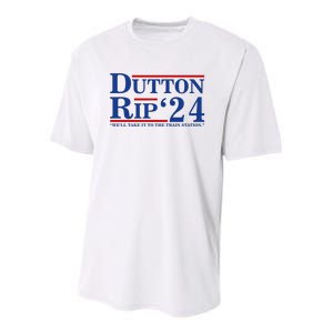 Dutton Rip 2024 We’ll Take It To The Train Station DuttonRip 2024 Youth Performance Sprint T-Shirt