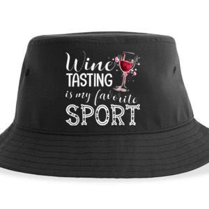 Wine Tasting Is My Favorite Sport Sustainable Bucket Hat