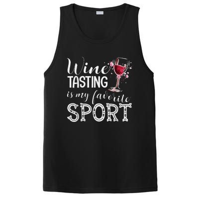 Wine Tasting Is My Favorite Sport PosiCharge Competitor Tank