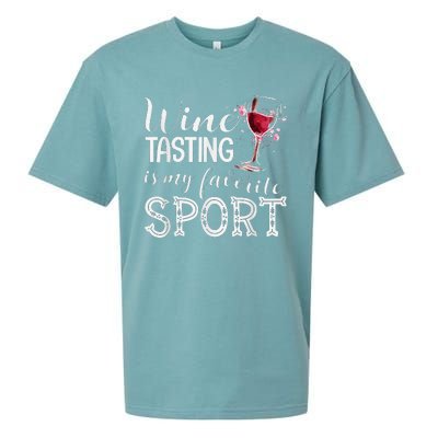 Wine Tasting Is My Favorite Sport Sueded Cloud Jersey T-Shirt