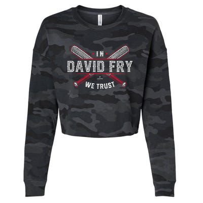 We Trust In David Fry Cleveland Baseball Cropped Pullover Crew