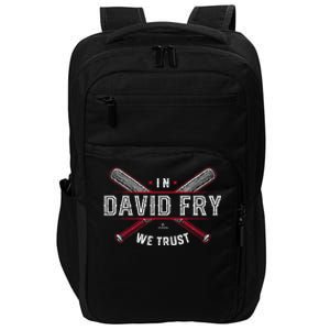 We Trust In David Fry Cleveland Baseball Impact Tech Backpack