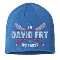 We Trust In David Fry Cleveland Baseball Sustainable Beanie