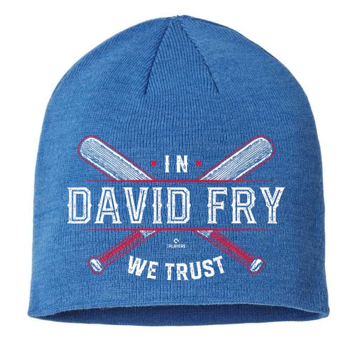 We Trust In David Fry Cleveland Baseball Sustainable Beanie