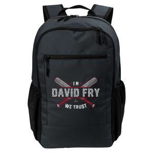 We Trust In David Fry Cleveland Baseball Daily Commute Backpack