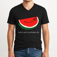 Watermelon This Is Not A Watermelon Palestine Collection V-Neck T-Shirt