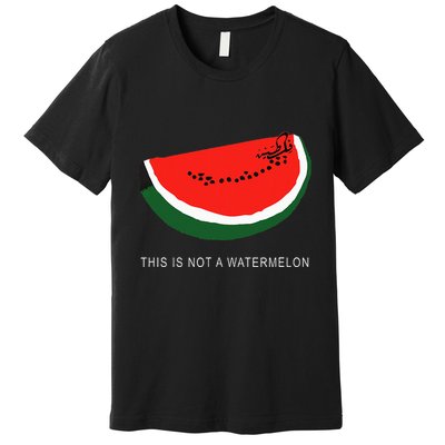 Watermelon This Is Not A Watermelon Palestine Collection Premium T-Shirt