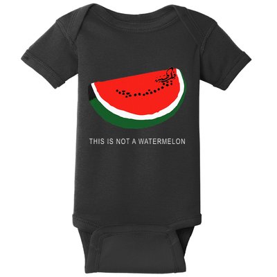 Watermelon This Is Not A Watermelon Palestine Collection Baby Bodysuit