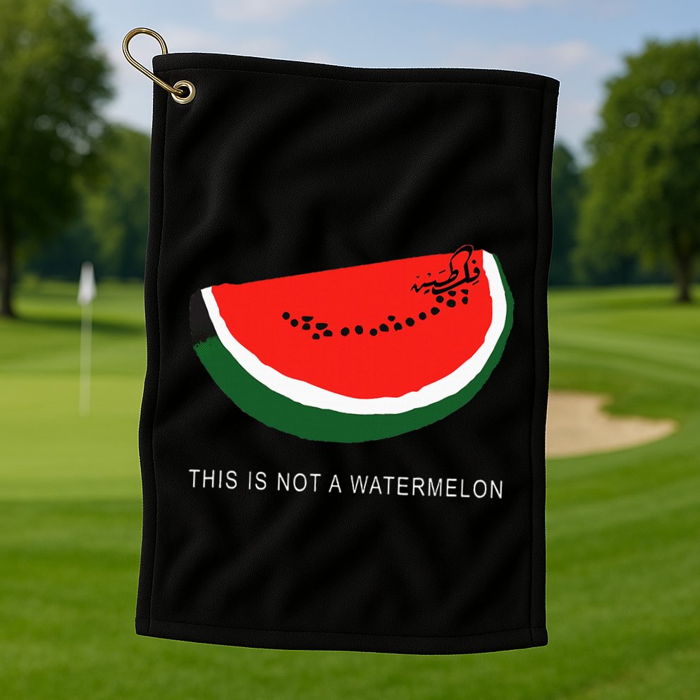 Watermelon This Is Not A Watermelon Palestine Collection Golf Towel