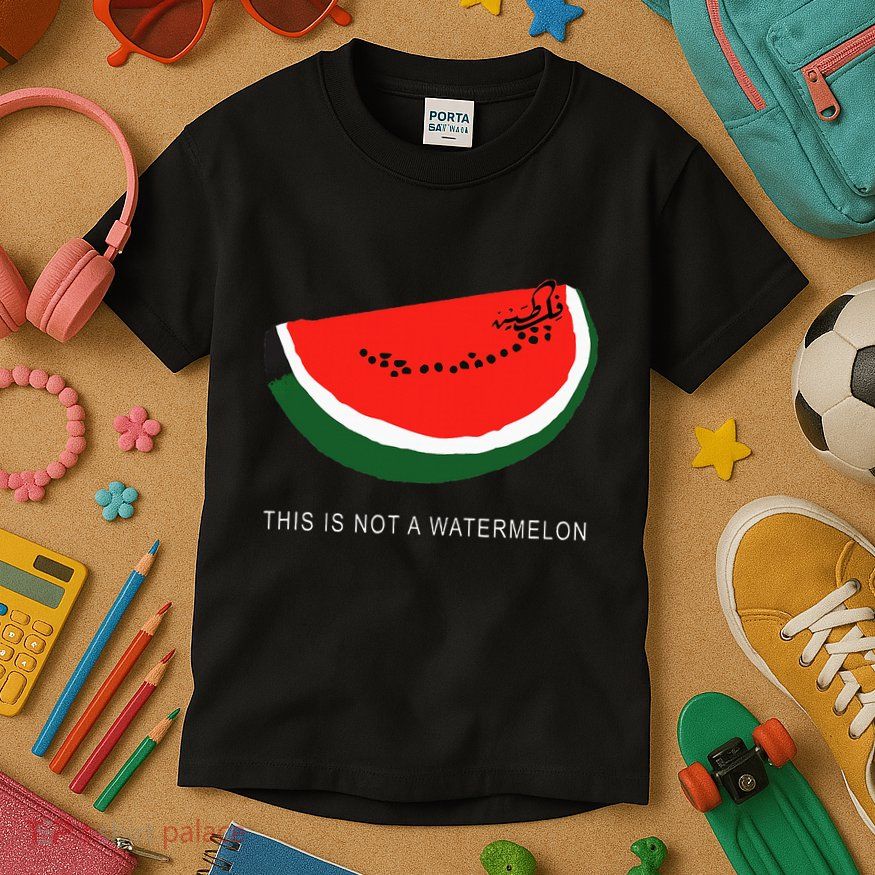 Watermelon This Is Not A Watermelon Palestine Collection Kids T-Shirt