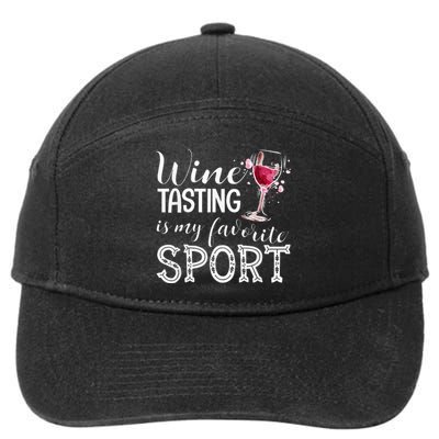 Wine Tasting Is My Favorite Sport 7-Panel Snapback Hat