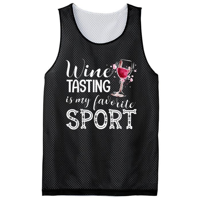 Wine Tasting Is My Favorite Sport Mesh Reversible Basketball Jersey Tank