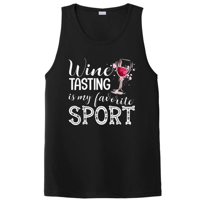 Wine Tasting Is My Favorite Sport PosiCharge Competitor Tank