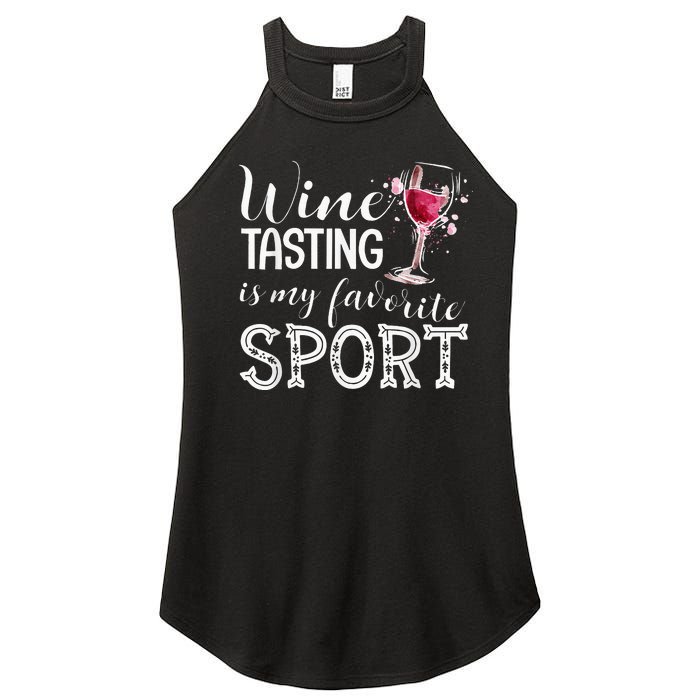 Wine Tasting Is My Favorite Sport Women’s Perfect Tri Rocker Tank