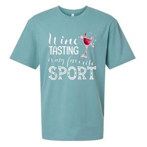 Wine Tasting Is My Favorite Sport Sueded Cloud Jersey T-Shirt