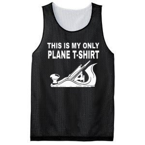 Woodworking This Is My Only Plane Mesh Reversible Basketball Jersey Tank