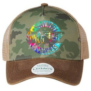 Warning Trip In Progress Trip Vacation Tie Dye Legacy Tie Dye Trucker Hat