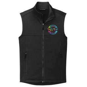 Warning Trip In Progress Trip Vacation Tie Dye Collective Smooth Fleece Vest