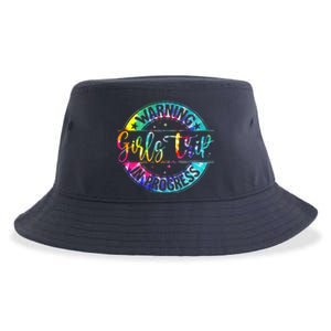 Warning Trip In Progress Trip Vacation Tie Dye Sustainable Bucket Hat