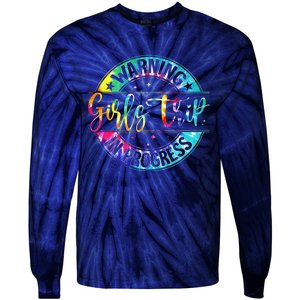 Warning Trip In Progress Trip Vacation Tie Dye Tie-Dye Long Sleeve Shirt