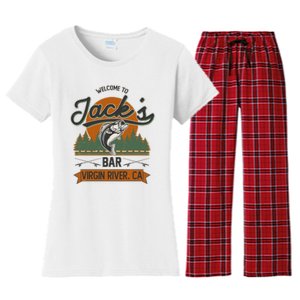 Welcome To Jack's Bar Virgin River California Women's Flannel Pajama Set