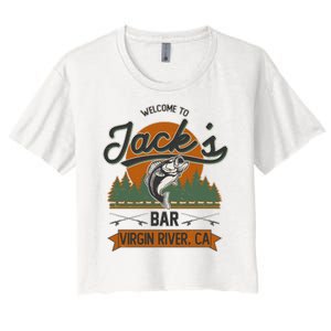 Welcome To Jack's Bar Virgin River California Women's Crop Top Tee