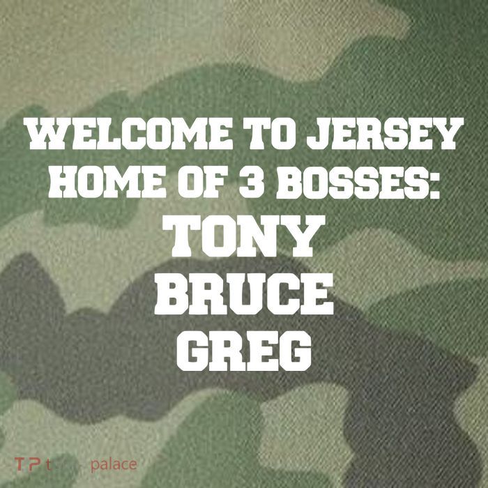 Welcome To Jersey Home Of 3 Bosses Tony Bruce Greg Legacy Tie Dye Trucker Hat