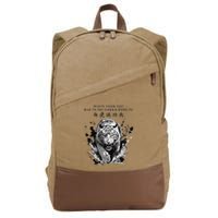 White Tiger Kung Fu Bak Fu Pai Cotton Canvas Backpack