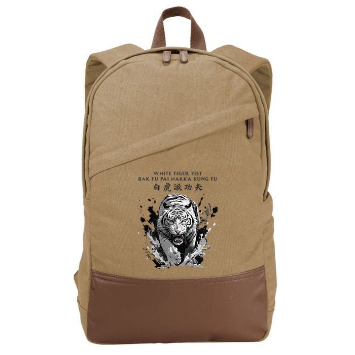 White Tiger Kung Fu Bak Fu Pai Cotton Canvas Backpack