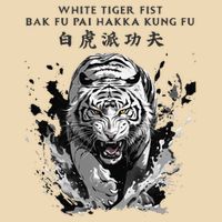 White Tiger Kung Fu Bak Fu Pai Drawstring Bag